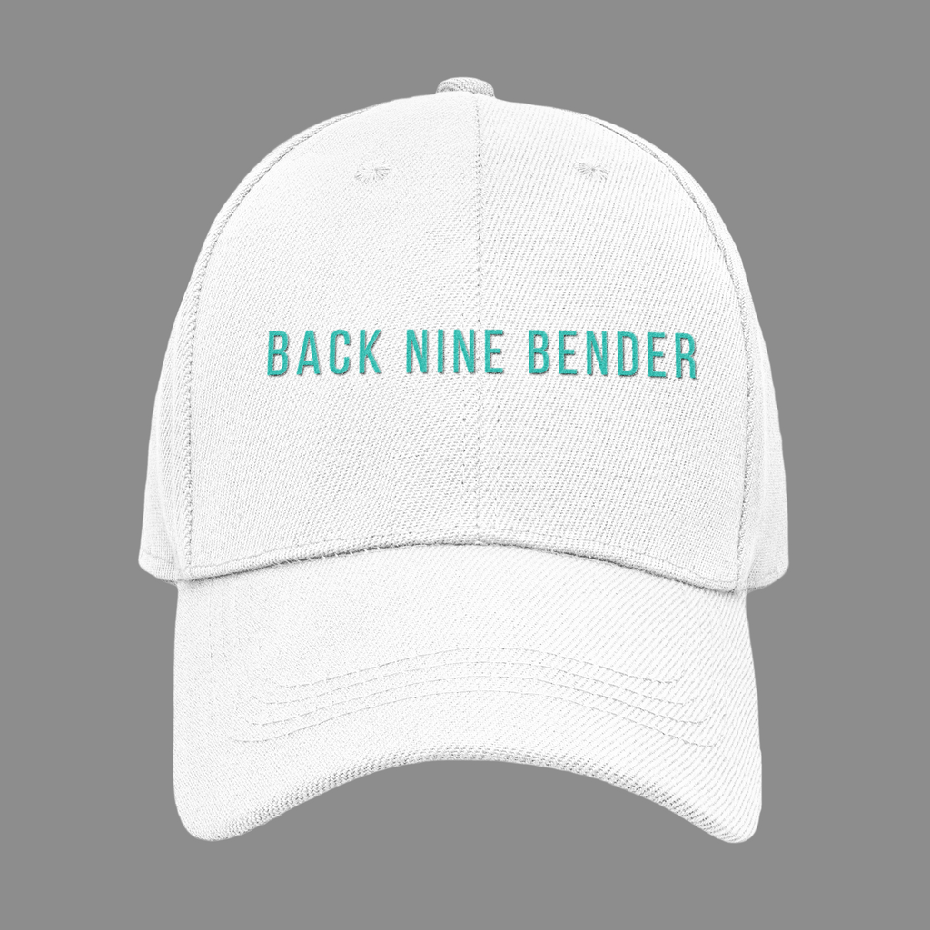 Back Nine Bender Golf Cap-Adjustable Performance Hat